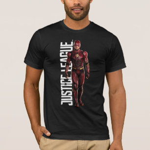 Justice League   The Flash On Battlefield T-Shirt