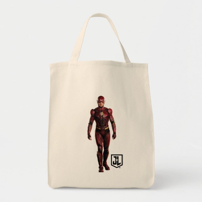 Justice League | The Flash On Battlefield Tote Bag (Front)