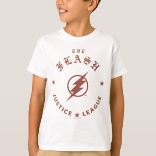 Justice League The Flash Retro Lightning Emblem T-Shirt