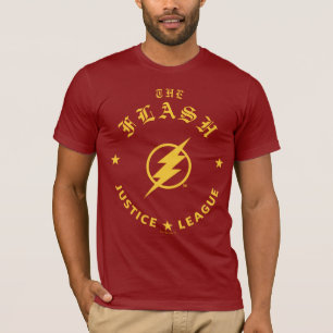 Justice League   The Flash Retro Lightning Emblem T-Shirt