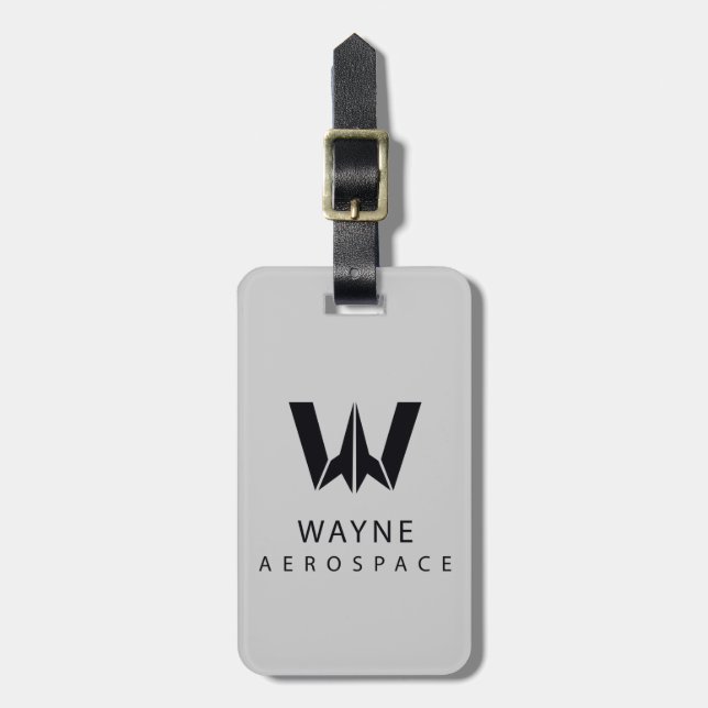 Justice League | Wayne Aerospace Logo Luggage Tag (Front Vertical)