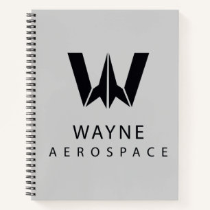 Justice League   Wayne Aerospace Logo Notebook