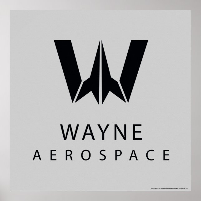 Justice League | Wayne Aerospace Logo Poster (Front)