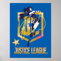 Justice League | Wonder Woman JL Logo Pop Art