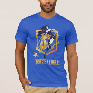 Justice League Wonder Woman JL Logo Pop Art T-Shirt