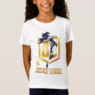 Justice League   Wonder Woman JL Logo Pop Art T-Shirt