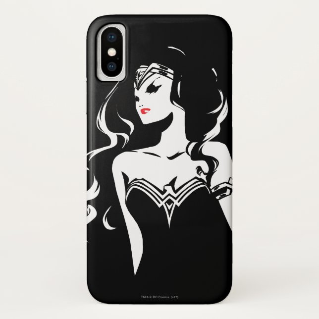 Justice League | Wonder Woman Noir Pop Art Case-Mate iPhone Case (Back)