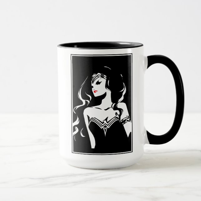 Justice League | Wonder Woman Noir Pop Art Mug (Right)