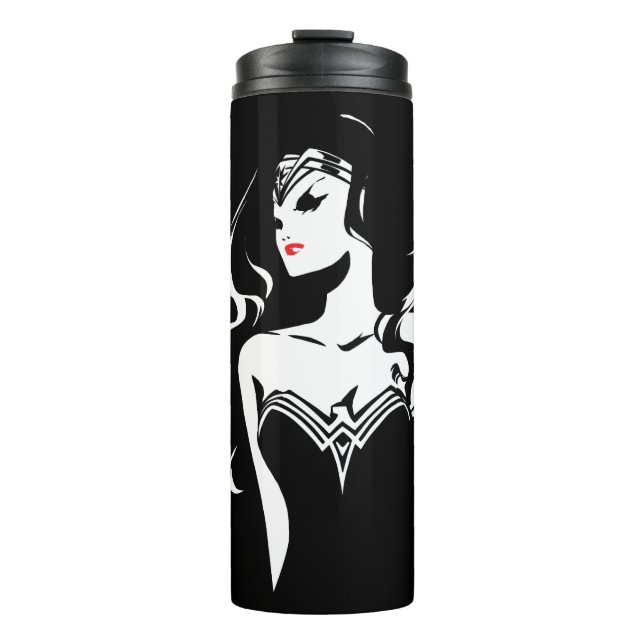 Justice League | Wonder Woman Noir Pop Art Thermal Tumbler (Front)