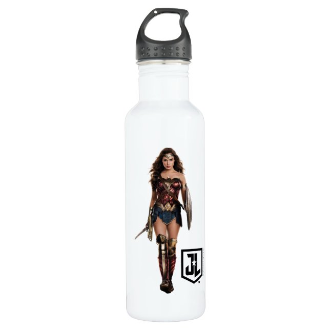 Justice League | Wonder Woman On Battlefield 710 Ml Water Bottle (Front)