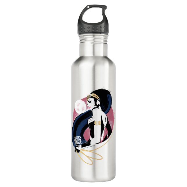 Justice League | Wonder Woman Profile Pop Art 710 Ml Water Bottle (Front)