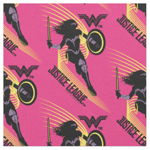Justice League   Wonder Woman Silhouette Icon Fabric