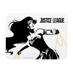 Justice League Wonder Woman With Lasso Pop Art Magnet