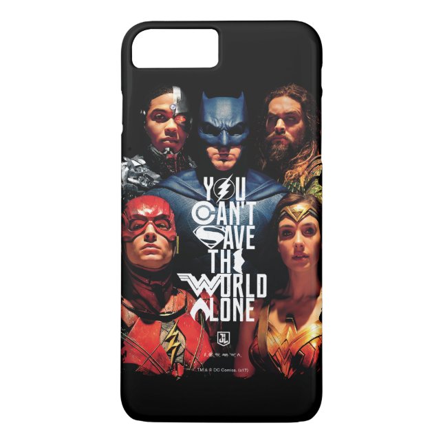 Justice League | You Can't Save The World Alone Case-Mate iPhone Case (Back)