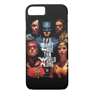 Justice League   You Can't Save The World Alone Case-Mate iPhone Case