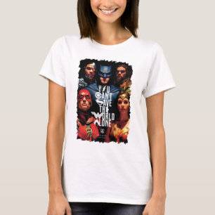 Justice League   You Can't Save The World Alone T-Shirt