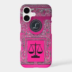 JUSTICE LEGAL OFFICE, ATTORNEY Monogram Pink
