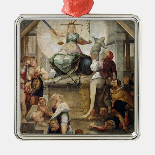 Justice Metal Tree Decoration (Front)