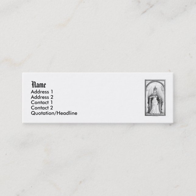 Justice Mini Business Card (Front)
