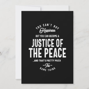 Justice Of The Peace Job Title Gift Thank You Card