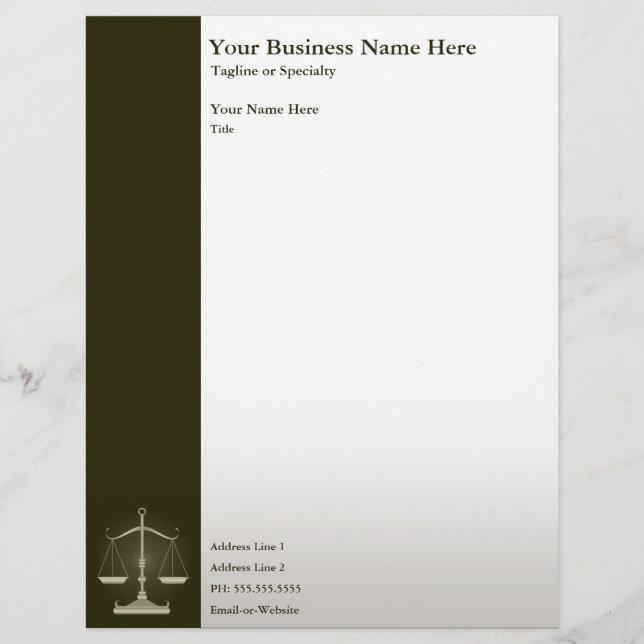 justice personalized letterhead (Front)