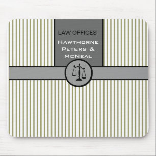Justice Pinstripes  Pattern  Law Office Attorney Mouse Pad