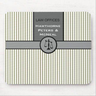 Justice Pinstripes  Pattern  Law Office Attorney Mouse Pad