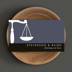 Justice Scale Attorney at Law Business Card