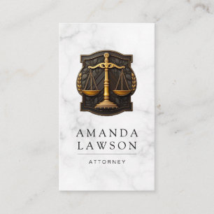 Justice Scales Logo Law Appointment Card