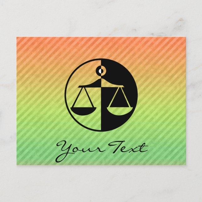 Justice Scales Postcard (Front)
