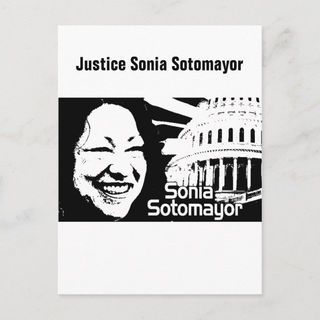 Justice  Sotomayor Postcard (Front)