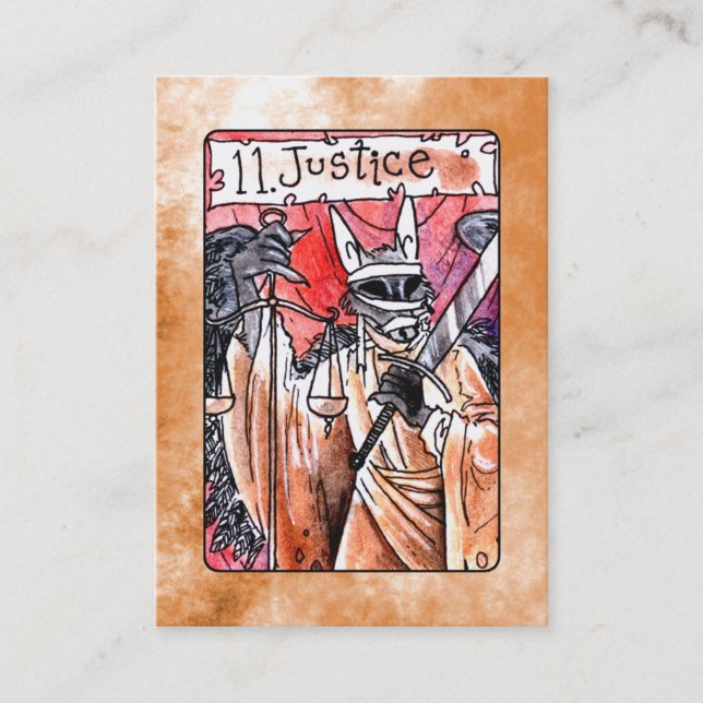 Justice Tarot Card (Front)