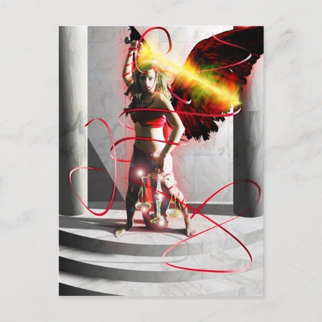 Justice Tarot Card Art (Front)