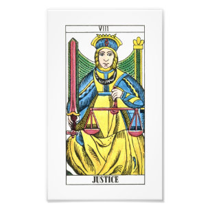 Justice Tarot Card Photo Print
