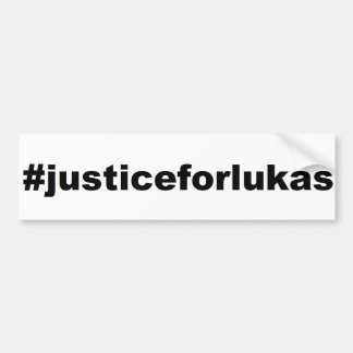 #justiceforlukas bumper sticker