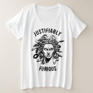 Justifiably Furious feat. Medusa Plus Size T-Shirt