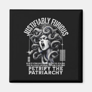 Justifiably Furious Medusa Greek Mythology Feminis Magnet
