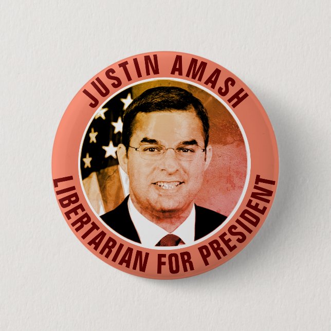 Justin Amash 2020 6 Cm Round Badge (Front)