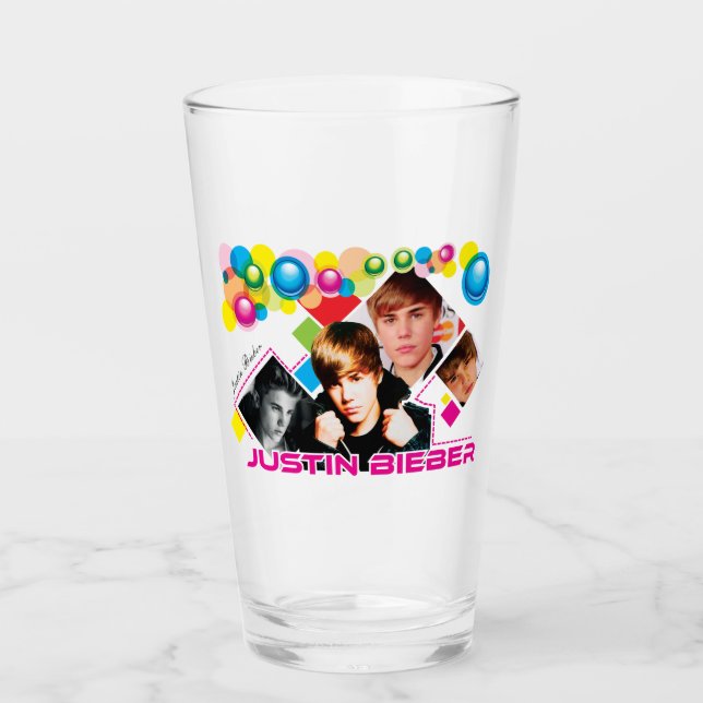 Justin Bieber Drinkware Glass (Front)