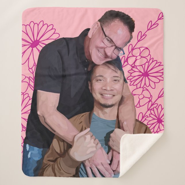 Justin & Jeff 2025 blanket (Front)