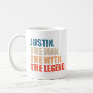 Justin The Man The Myth The Legend Coffee Mug