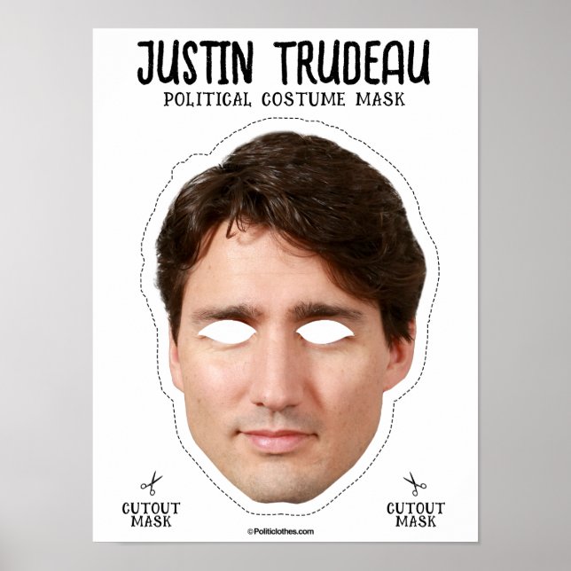 Justin Trudeau Costume Mask Poster (Front)