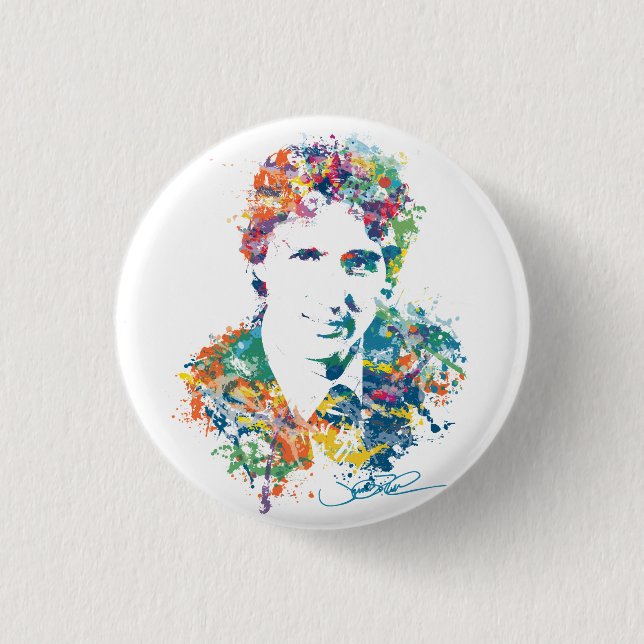Justin Trudeau Digital Art 3 Cm Round Badge (Front)