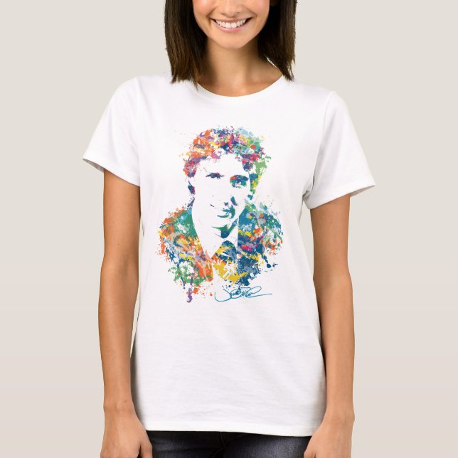 Justin Trudeau Digital Art T-Shirt (Front)