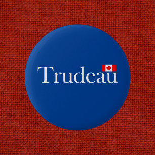 Justin Trudeau Official Canadian Flag Dark Color 6 Cm Round Badge