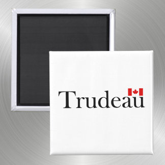 Justin Trudeau Official Canadian Flag Light-Color Magnet