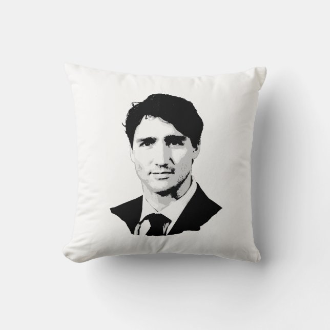Justin Trudeau Portrait Cushion (Front)