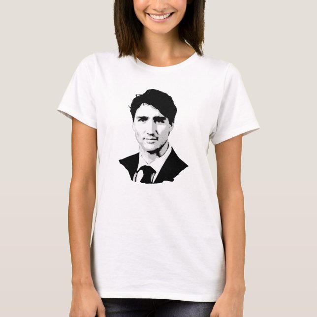 Justin Trudeau Portrait T-Shirt (Front)