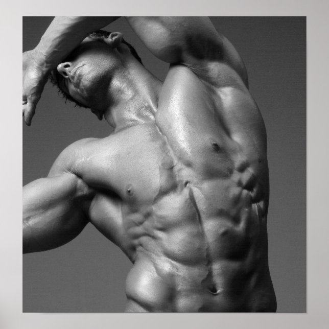 Justin Woltering Black & White Art Poster #1 (Front)