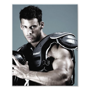 Justin Woltering Football Pose Photo - 8 x10 Print